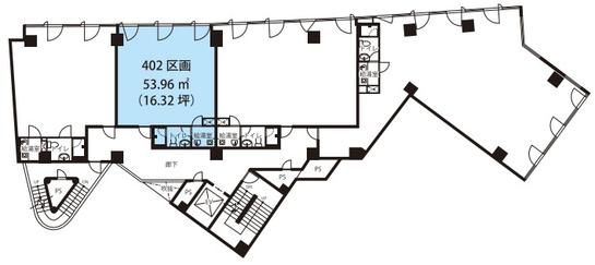 道玄坂スクエア 4階402 平面図