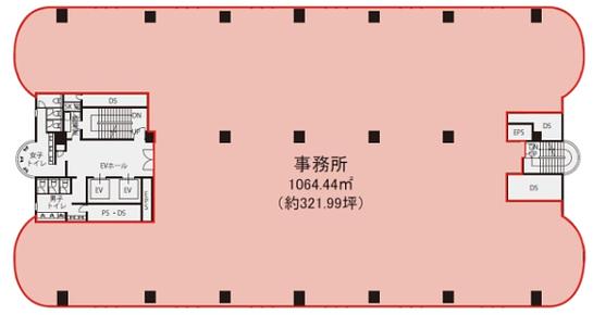 東急池尻大橋ビル 3階 平面図