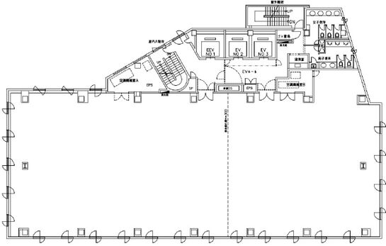 JMFビル上野01(旧:住友不動産上野ビル6号館) 2階 平面図