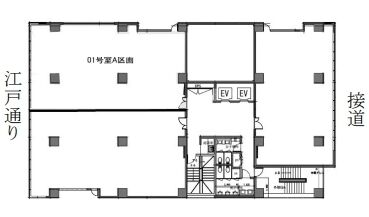 EDGE小伝馬町ビル(旧:ユニゾ小伝馬町ビル) 5階501A 平面図