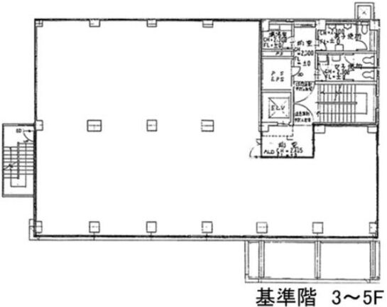 東武高輪第2ビル 5階 平面図