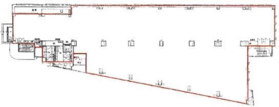 ヒューリック目黒三田（旧：プライムゲート目黒三田） 2階 平面図