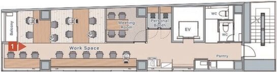 コエル渋谷青山通り（旧：（仮称）渋谷2-1計画） 5階 平面図