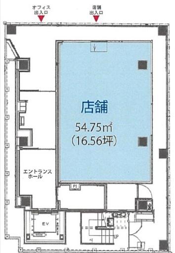 NEXUS日本橋（旧：（仮称）SFSビル） 1階 平面図