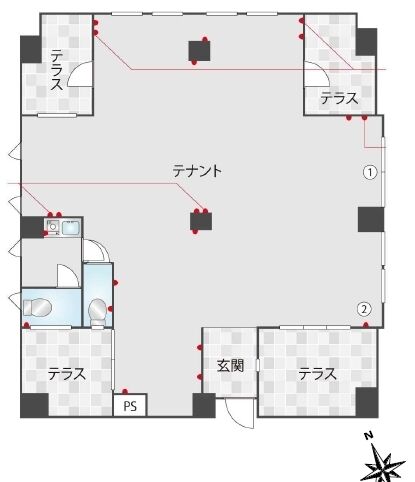 グランドメゾン代官山 10階 平面図