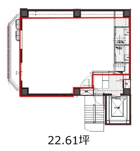 UD内神田三丁目ビル 5階 平面図