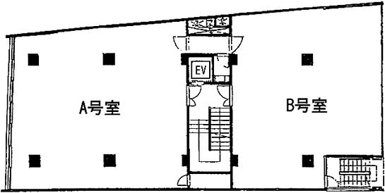 東都赤坂ビル 2階B 平面図