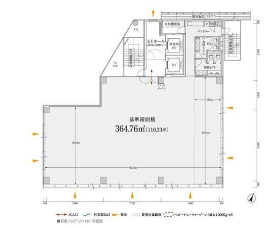 PMO田町 11階 平面図