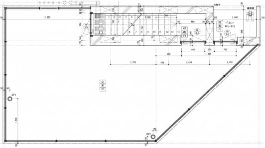十番コアビルⅡ(旧:十番閣Ⅰ) 4階(屋上セット貸) 平面図