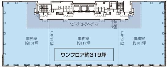 日本橋日銀通りビル 8階 平面図