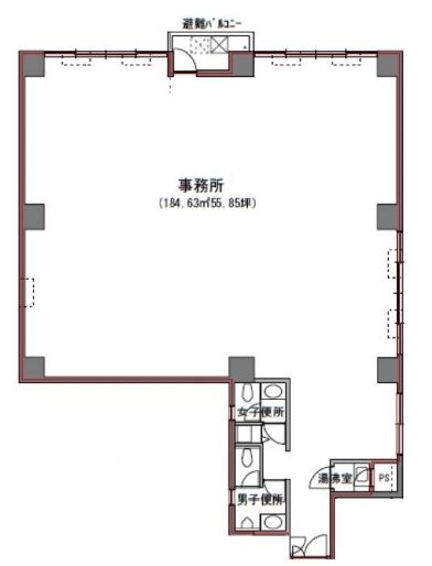 内神田東誠ビル 4階 平面図