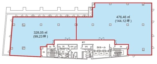 東急不動産恵比寿ビル 8階802 平面図