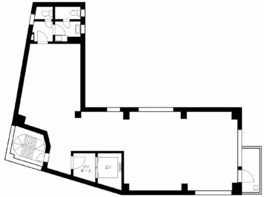 杉山ビル（渋谷区） 2階 平面図