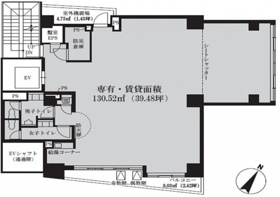 VORT神保町Ⅳ 2階 平面図