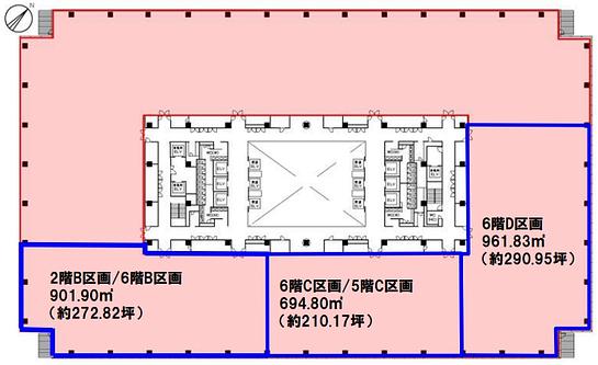 KDX豊洲グランスクエア 5階C 平面図