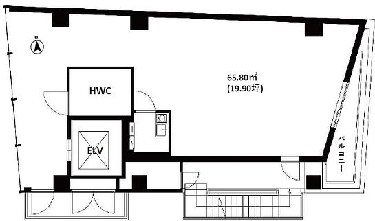 P's GAIENMAE 4階 平面図