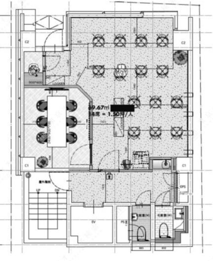 ACN芝公園ビル（旧：JP-BASE 芝公園） 4階 平面図
