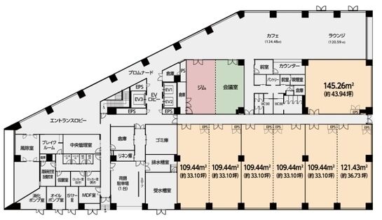 三井リンクラボ新木場3 1階02 平面図