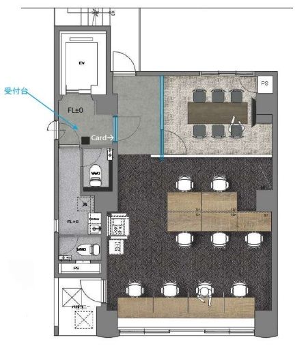 岩本町ツインサカエビル 7階 平面図
