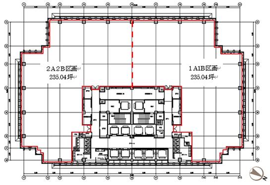 赤坂ガーデンシティ 8階1AB 平面図