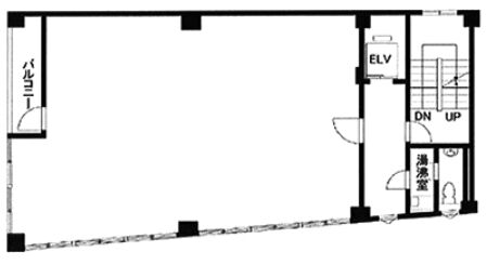 三田スクエアビル（旧：山田ビル） 4階 平面図