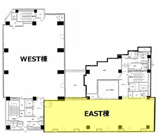 全特六本木ビル(EAST棟) 地下1階 平面図