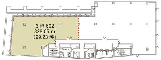 東急不動産恵比寿ビル 6階602 平面図