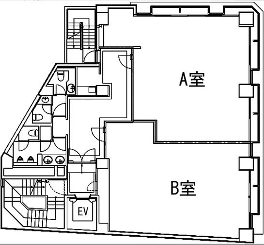 幡ヶ谷プラザビル 6階A 平面図