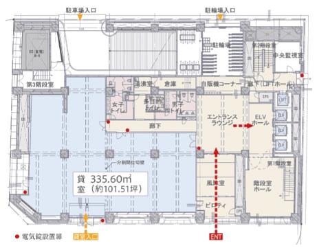 日本生命東八重洲ビル 1階 平面図
