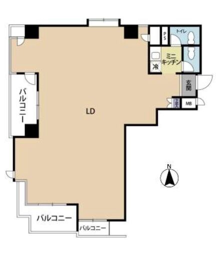 T.M 畑中ビル 201号室 平面図