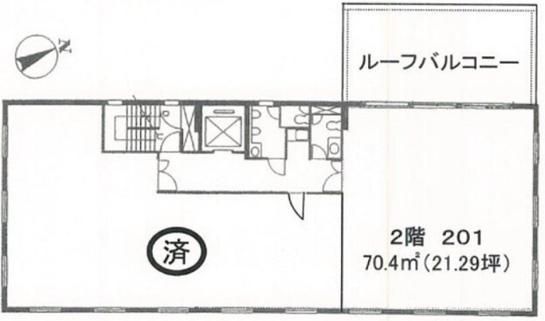 J.C.ビルディング 2階 平面図