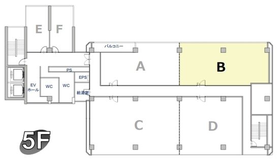 イマス西新宿第一ビル 5階B 平面図