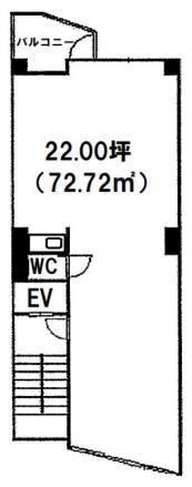 天龍ビル（新宿区） 5階 平面図