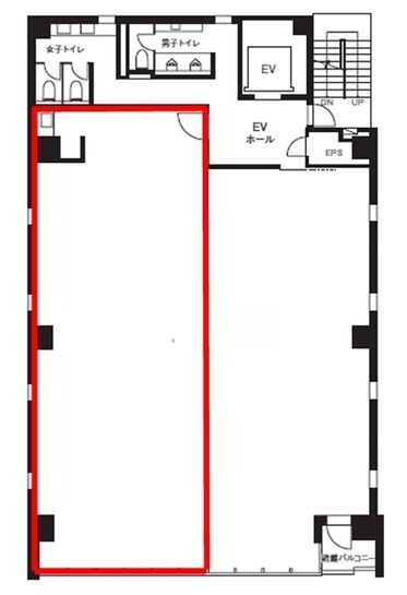 近鉄新宿御苑ビル 3階 平面図