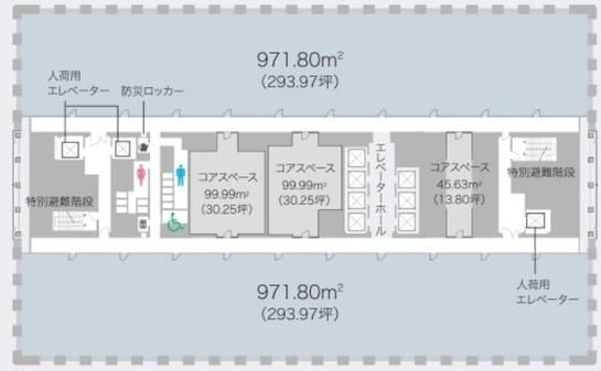 サンシャイン60 39階ｺｱ西 平面図