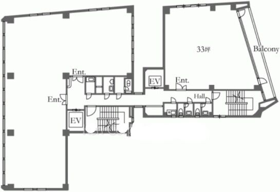 ほうらいやビル 4階402 平面図