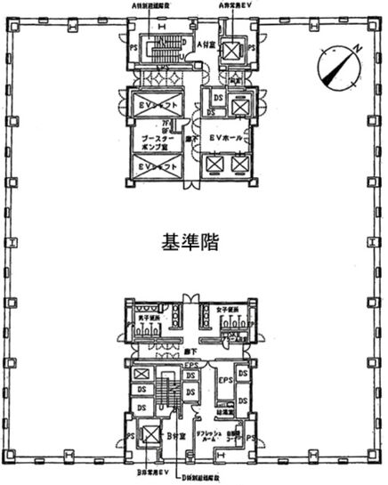 浜離宮パークサイドプレイス 4階 平面図
