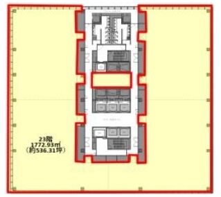 東京サンケイビル 23階 平面図