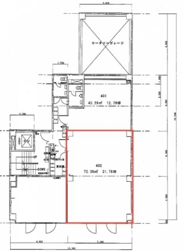 AYビル(台東区) 4階402 平面図