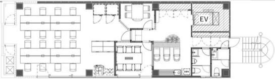 フォーライフオフィス東神田ビル 8階 平面図