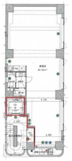NISSEI SHINJUKU Bldg. 2階 平面図
