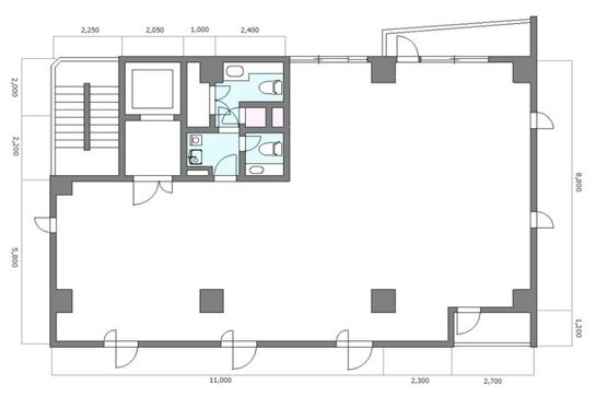 NAGAHAMAビル(NAGAHAMA BLDG.) 3階 平面図