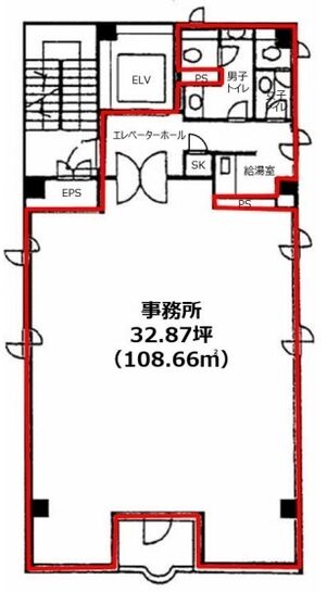 第2秩父屋ビル 3階 平面図