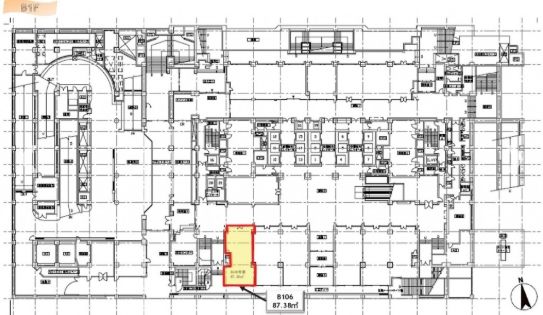 富国生命ビル 地下1階106 平面図