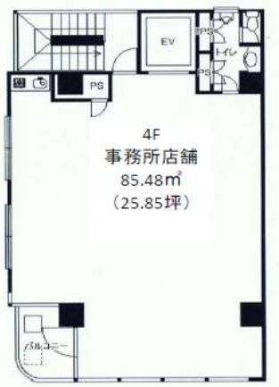 KFIビル 4階 平面図