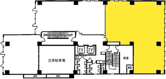 産報佐久間ビル 4階A 平面図