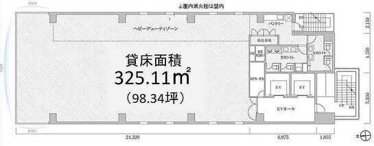 PMO浜松町Ⅱ(旧:PMO浜松町大門前) 3階 平面図