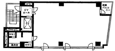 K-WINGビル 5階 平面図
