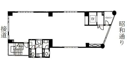 トゥルム神田ビル（旧：サンディスク神田ビル） 5階 平面図