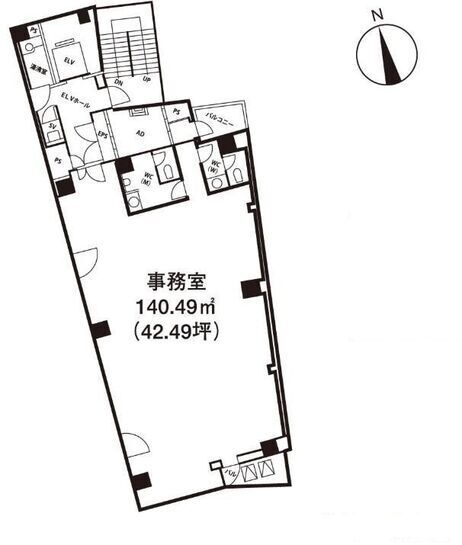 いちご神保町ビル 3階 平面図